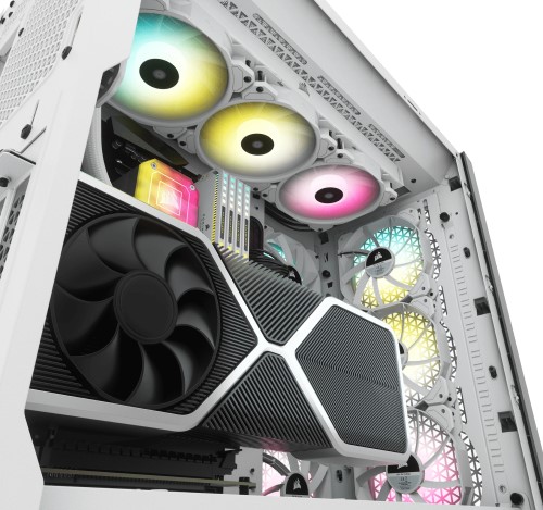 パソコンケース Corsair iCUE 5000D RGB Airflow Mid-Tower True White