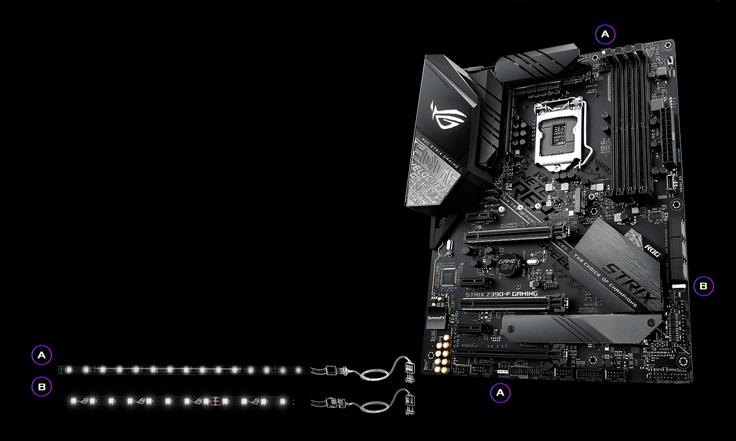 Asus ROG Strix Z390-F Gaming Z390 Chipset LGA 1151 ATX Motherboard ...